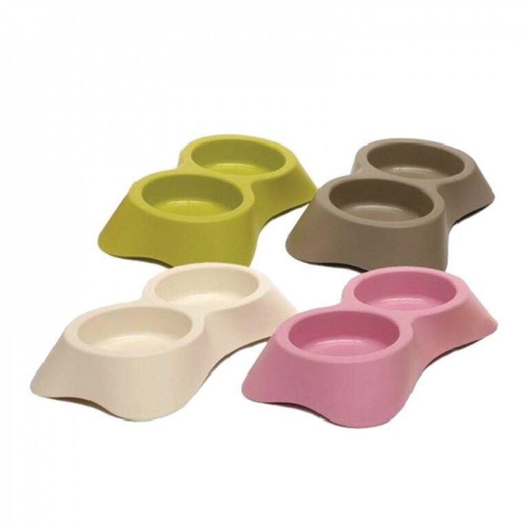 صحن ام ابي برغامو صحن مذدوج بلاستيك .0.6 لتر