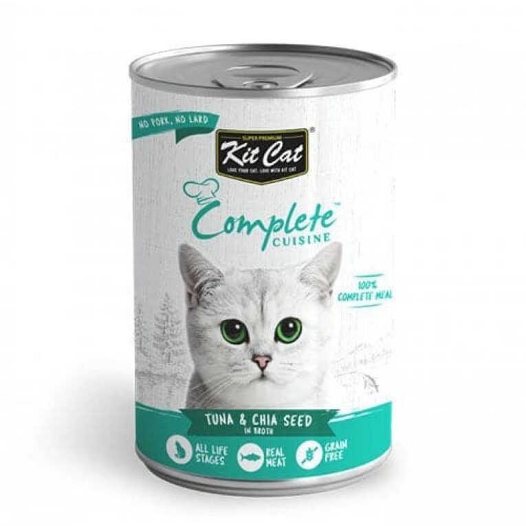 كت كات وجبه كامله بالتونة وبذور الشيا في المرق 150 جرام