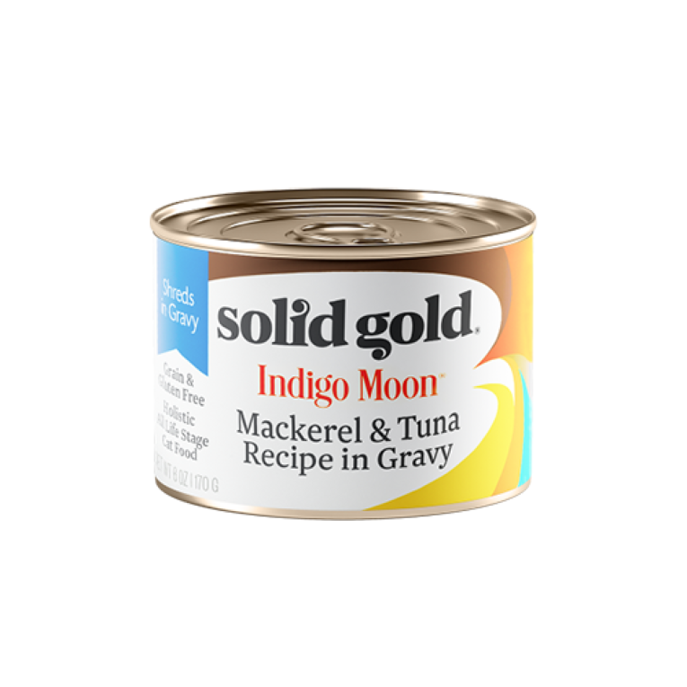 سوليد جولد للقطط – سمك الماكريل والتونا بالمرق