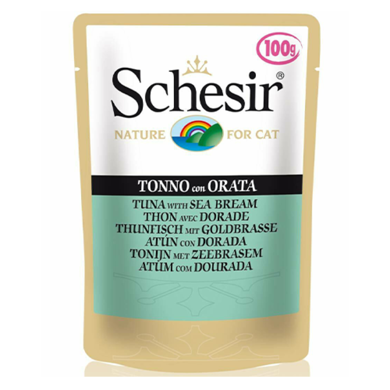 شيزر سمك تونة مع سمك البحر في جيلي في كيس