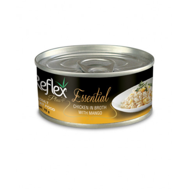 ريفلكس اكل قطط رطب بالدجاج والمانجو للقطط البالغة