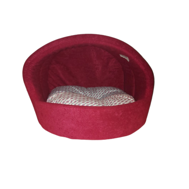 كوخ صغير احمر للقطط