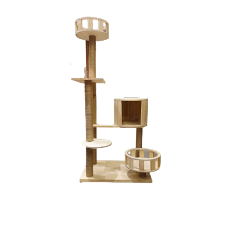 شجرة وخداشة خشب للقطط