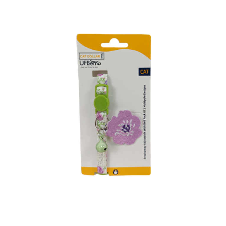 طوق للقطط بعلاقة بنفسجية