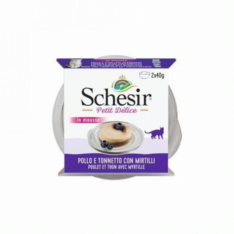شيزر دليتش موس دجاج وتونه مع توت 2×40غ