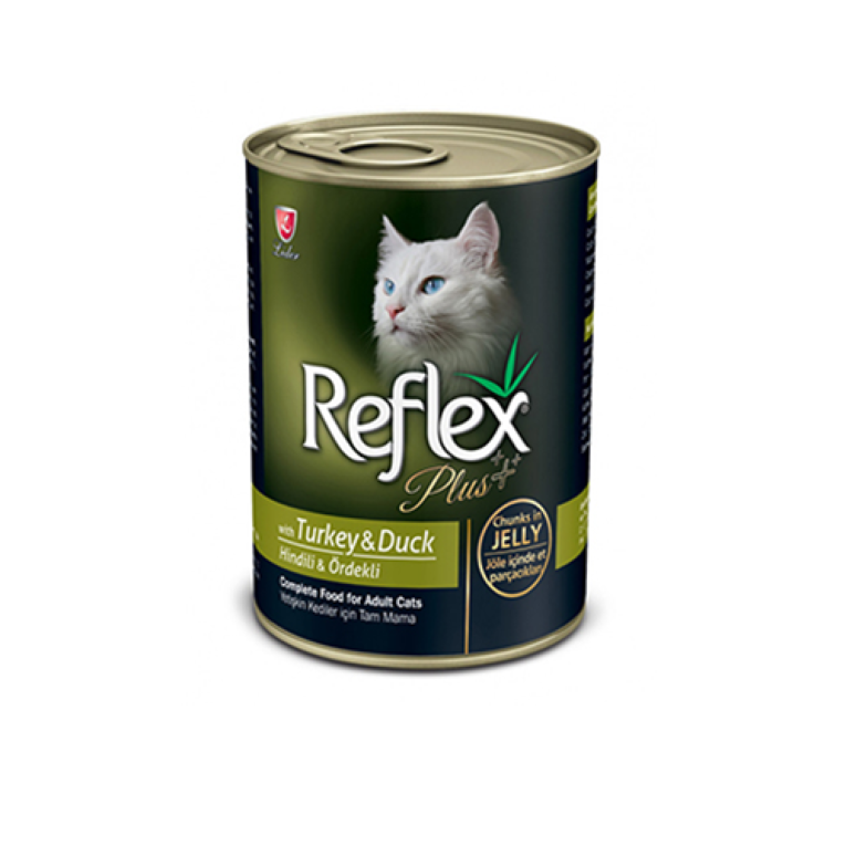 رفليكس اكل قطط رطب بالديك الرومي 400 جم
