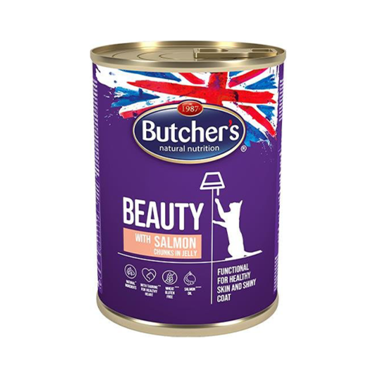 بوتشرز جيلي كات مع سمك السلمون 400 جم