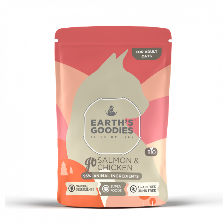 ايرث قوديز طعام رطب بالدجاج والسالمون 85 ج