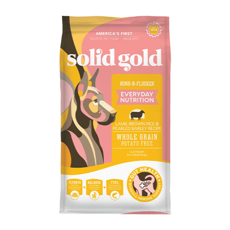 سوليد جولد غذاء متكامل للكلاب بلحم الخروف والارز البني 1.8ك