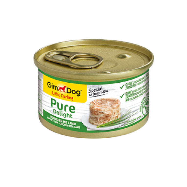 جيم دوج ليتل دارلينج بيور ديلايت دجاج بلحم الضأن 85 جم